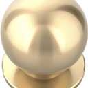 10 Pack Brushed Gold Kitchen 1Inch(27mm) Cabinet Knobs Single Hole Dresser Knobs Cabinet Door Handles and Pulls Knobs for Cabinets and Drawers Kitchen Cabinet Hardware