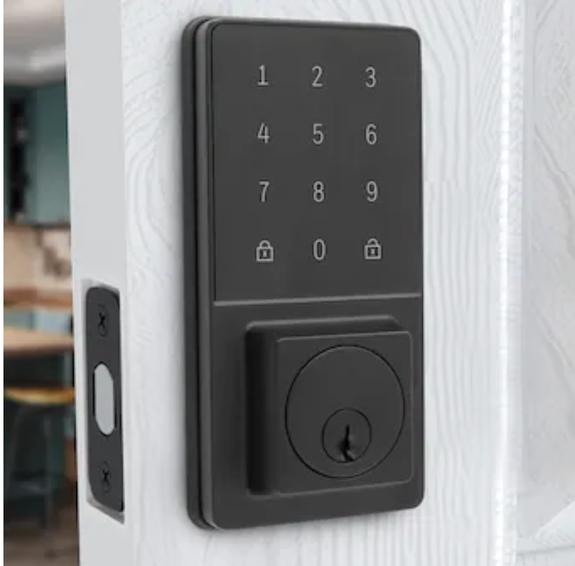Honeywell Matte Black Electronic Deadbolt and Touchscreen Keypad