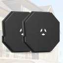 Vinyl Siding Light Mounting Blocks, 130110006001 Octagon Siding Mounting Kit for Outdoor Light, Great Appearance Vinyl Siding Wall Plate for 1/2 Inch Lap Double and 4 Inch Siding, Black(2 Pack)