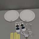 Rechargeable Ceiling Light No Wiring - Motion Sensor Night Light Indoor with Remote, Battery Operated Led Lights for Bedroom Hallway, Living Room, Bathroom, Home & Kitchen Decor Lighting (2) (Multicolor)