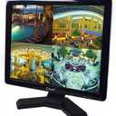 Cocar 17 inch CCTV Monitor with VGA HDMI AV BNC Audio in/Out Ports, Built-in Speaker 4:3 HD Display LCD Security Screen with USB Drive Player for Home Store Surveillance Camera STB PC