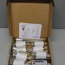 Firework Lights, 10 Pack LED Copper Wire Fireworks Lights Fairy Lights Christmas Hanging Dimmable String 8 Modes Waterproof with Remote Control (Warm White)