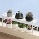 OFFKITSLY Over Sink Shelves Expandable,Window Sill Shelf for Plants Small Tall Shelves Stackable Kitchen Organizer Shelves for Bathroom Kitchen Narrow Spaces Countertop