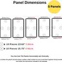 Wall Molding Kit Pre-Cut & Primed Trim Package, DIY Ready-to-Assemble Wainscoting Panels, Paintable Polystyrene Wall Frame, Durable Classic Wall Trim (Style-1)