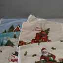 Sratte 6 Pcs Christmas Kitchen Towels Vintage Winter Snowman Tea Dishtowels Absorbent Santa Xmas Bathroom Hand Towels for Christmas Kitchen Bathroom Holiday Decorations Farmhouse Housewarming Gift