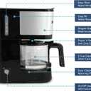 Elite Gourmet EHC9420 Automatic 5-Cup Brew & Drip Coffee Maker with Pause N Serve Reusable Filter, On/Off Switch, Water Level Indicator