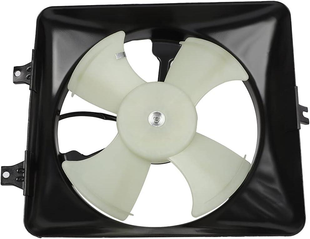 SCITOO 610690 A/C Condenser Engine Cooling Fan Assembly Replacement Fit for 2003-2007 for Honda for Accord 3.0L