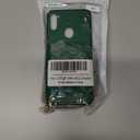 Detachable Crossbody Strap Wallet Case for Samsung Galaxy A11/M11 with Zipper Purse, Multi Card Slots and PU Leather Stand Shockproof Cell Phone Cover for A 11 11A Women Green