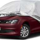 Kayme 6 Layers Car Cover Custom Fit for Chrysler Voyager/Pacifica (1999-2025) Waterproof All Weather for Automobiles, Outdoor Full Cover Rain Sun UV Protection.Silver