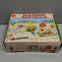 Lehoo Castle Wooden Train Set for Toddlers 2-4, Wooden Train Track, Farm Animals Toys for Ages 3-5, 3 Year Old Boy Gift, Toys for 4 Year Old Boys