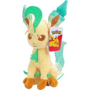 Pokmon 8" Leafeon Plush - Officially Licensed - Eevee Evolution Figure - Authentic Soft Stuffed Animal Toy - Gift for Kids, Boys, Girls - 2+
