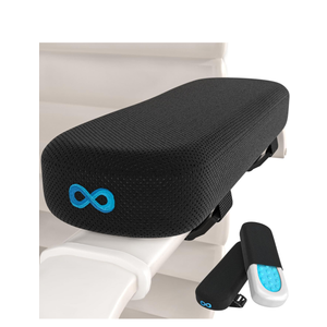 Everlasting Comfort Office Chair & Wheelchair Arm Pads - Cooling Memory Foam Arm Rest Cover for Desk, Gaming Chair, Wheelchair Armrest Pads