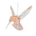 Hummingbird Ornament Decor Figurines Acrylic Hanging Hummingbirds Crystal Suncatcher Bird Figurine for Home Decorative Tree Ornaments Charm Humingbird Party Decorations(Iridescent)