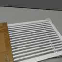 Linear Bar Air Grille 32" X 8", Aluminum Air Supply/Return Grilles,Easy Air Flow,Removable Grille/Door-HVAC Air Vent Cover,White[Outer Dimensions: 32.8"w X 8.8"h]