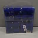 48Pcs Blue Velvet Christmas Ornaments Set, Assorted Flocked Christmas Baubles Decorations, Shatterproof Christmas Balls Hanging Decor for Xmas Tree/Home/Party/Holiday (Blue)