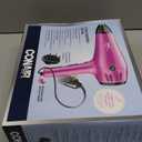 Conair Hair Dryer with Retractable Cord, 1875W Blow Dryer, 3 Heat Settings, 2 Speeds, Blow Dryer with Diffuser and Concentrator Attachments, Ionic + Tourmaline Technology, Pink