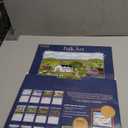 Lang Folk Art 2026 Wall Calendar  13.4"  12", 12-Month Calendar with Stapled Binding, Linen-Embossed Folk Art by Mary Singleton, Rural American Scenes