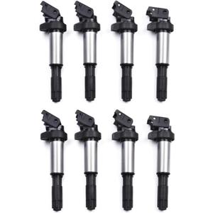Set of 8 Ignition Coils Compatible with 2001-2010 BMW 325i 330i 525i 545i 550i 650i 750i Alpine B7 M3 X3 X5 Z3 Z4 3.0L 3.2L 4.4L 4.8L 6.0L L6 V8 V12 Replace UF522 C1404 UF515 5C1401