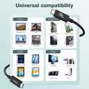 5 x LEIRUI Thunderbolt 5 Cable 80Gbps,Up to 120Gbps Bandwidth for 16K/Dual 8K Displays,240W USB C to USB C Cable Fast Charging Cable Compatible Thunderbolt 3/4, USB4,SSD, MacBook XPS,Dock,eGPU