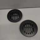 Antrader 2Pcs Round Floor Drain Cover,3.35 Inch Stainless Steel Floor Drain,Sewer Drain Cover for Outdoor Yard Pipe Roof Balcony