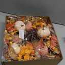 Artificial Fall Autumn Wreath 22 in with Sunflower,Peony,Pumpkin, Eucalyptus Leaf for Front Door Thanksgiving Wreaths Wall Window Harvest Festival Celebration