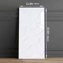 Haimin Wall Panels Peel and Stick 10 Pieces 23.6x11.8in (19.4 Sq. Ft. Coverage) Lightweight Backsplash Marble Look Tile (not Real Marble) Ideal for Kitchen Bathrooms Living Rooms Bedrooms (White-LYB)