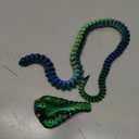 3D Printed Snake,23 Inch 3D Printed Animals,3D Printed Fidget Toys,Home Office Decor Executive Desk Crystal Cobra Toys Green Blue