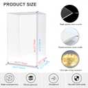 Acrylic Display Case for Collectible, 30.7" Tall Acrylic Boxes for Display Lego Castle 71040, Clear Dispaly Case with Base,Assemble Large Display Case Countertop Showcase for Figures, Toys