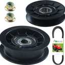 GX20286 V Idler Pulley with GX20287 Idler Pulley GX20006 Drive Belt Replaces AUC20393 AM103019 AUC2039 UC30568 for John Deere L130 D140 LA115 LA130 D110 LA145 D170 L111 L120 D130 D155 Tractor