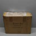 AmorArc Ceramic Dinnerware Sets, Handmade Reactive Glaze Stoneware Plates and Bowls Sets,Highly Chip and Crack Resistant | Dishwasher & Microwave Safe Dishes Set, Service for 4 (12pc) (Vanilla White)