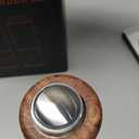 Rechargeable Electric Salt and Pepper Grinder Set  Automatic Salt and Pepper Shakers with Wood Base, Adjustable Coarseness, LED Light, One-Hand Operation Salt and Pepper Shakers Set (2 Pack)