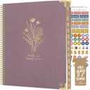 bloom daily planners HARDCOVER Planner 2026-2027 (8.5" x 11") Academic Year (July 2026 - July 2027) - 13 Months Task Goal Planner for Women - Monthly & Weekly Agenda Book - Purple Linen
