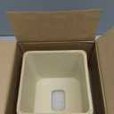 Natural Travertine Match Wooden Square Tissue Box Cover Decorative,Resin Heavy Sturdy Tissue Box Holder, Facial Paper Holder for Bathroom Vanity Countertop, Bedroom Night Stand,Office and End Table