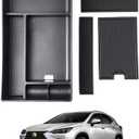 Autorder Center Console Organizer for 2022 2023 2024 2025 Lexus NX NX 250/NX 350/NX 350h 450h+ Accessories Armrest Storage Box Secondary Insert Tray with Anti-Slip Mat