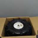 11x4.00-4" Tiller Tire and Wheel, 3/4" Axle Size, 3-1/8" Centered Hub, Compatible with Craftsman & Troy-Bilt Tiller Replacement