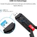 USB WiFi 6 AdapterAX1800Mbps Dual Band 5dBi High Gain Antenna 2.4GHz/ 5GHz Wireless Network Adapter for PCUSB 3.0Supports Windows 10/11