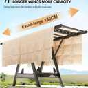 71" Foldable Clothes Drying Rack, Heavy Duty Laundry Drying Rack with Wheels, 3-Level Large Standing Clothes Rack, No Assembly Required Rust-Proof Carbon Steel for Indoor/Outdoor