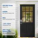Veise Keyless Entry Door Lock with 2 Lever Handles - Electronic Keypad Deadbolt, Easy Installation Digital Smart Front Door Lock Set, Satin Nickel