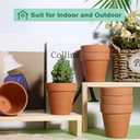 vensovo 3 Inch Terra Cotta & Terracotta Pots with Drainage - 20 Pack Clay Flowerpots, Succulent Nursery Planter Great for Plants, Crafts, Wedding Favor (Brown)