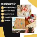 Kraft Paper Sheets - 15 x 20 in. - 480 Sheets of Brown Wrapping Paper – Heavy Duty Craft Paper for Shipping - Light Brown Construction Paper - 80 GSM - 1000 Square feet