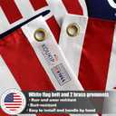 250th Anniversary Flag 3x5 Feet Made in the USA Heavy-duty Polyester Double-sided Three-layer American 250 Years Birthday Flag Suitable for Indoor/Outdoor use Patriotic Decoration for 2026