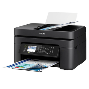 Epson Workforce WF-2950 All-in-One Wireless Color Inkjet Printer, Black - Print Scan Copy Fax - 10 ppm, 5760 x 1440 dpi, Auto 2-Sided Printing, 30-Sheet ADF, Voice-Activated, Vertluna Printer_Cable