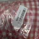 Verdusa Women's Gingham Plaid Shorts Bow Tie Split Elastic Waist Y2k Wide Leg Shorts Summer Vacation Outfits Picnic Clothes Red and White Plus XX-Large Plus