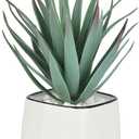 Artificial Succulents in Pots - Small Fake Plants Mini Succulent Agave Faux Plants Indoor for Boho Bathroom Decor, Bedroom, and Coffee Table Office Farmhouse Decoration