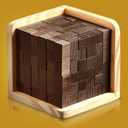3D Wooden Brain Teaser Puzzle Cube Wooden Puzzles T-Shaped Jigsaw Logic Puzzle Game Puzzles Educational Toy for Kids and Adults (Brown)