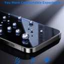 2 Pack for iPhone 16 Pro Screen Protector 9H Hardness Zero Bubble Auto-Dust Removal Installation, Dedicated to iPhone 16 Pro/16Pro Max Camera Lens Protector Metal[1 Pack] Full Coverage Protection