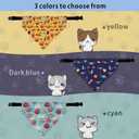 Bandana Collar Scarf for Dogs, 3 Pack, Adjustable Triangle for Puppy & Cat Small, Medium & Large, 1 Poop Bag (Large)