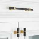 10 Pack 3 Inch Black & Gold Cabinet Pulls - Modern Kitchen Cabinet Hardware
