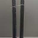 Black Curtain Rods 2 Pack,1 Inch Disc Curtain Rods for Windows 48 to 88",Blackout Wrap Around Curtain Rod with Aluminum Finials and Brackets,No Screw Disassembly Adjustable Curved Curtain Rod