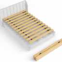 Zayton, Wooden Queen Bed Slats for Support Under Mattress Replacement Wood Slats for Queen Size Bed Frame Under Mattress Support Without Extra Height 2.38 Standard Width